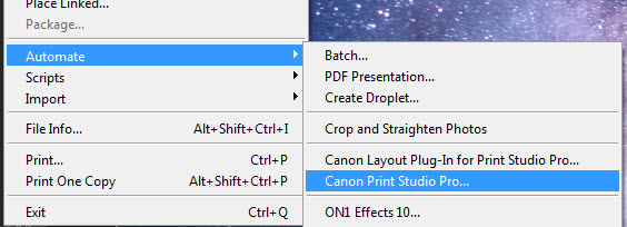 How To Use Printer Profiles: Canon Print Studio Pro