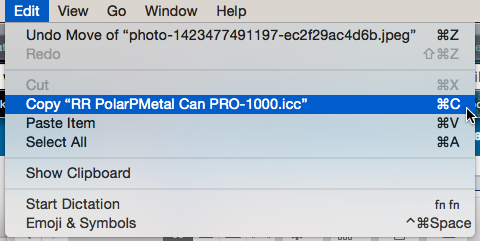where to install icc profile mac sierra