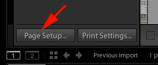Mac LR Page Setup