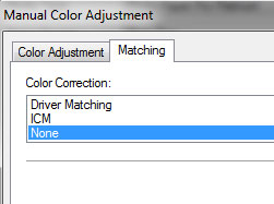 Manual Color Adjustment