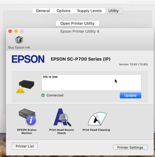 Epson SureColor P700 Mac Driver Software Tour