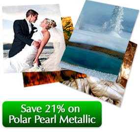 Save 21% on Photo Metallic Inkjet Paper